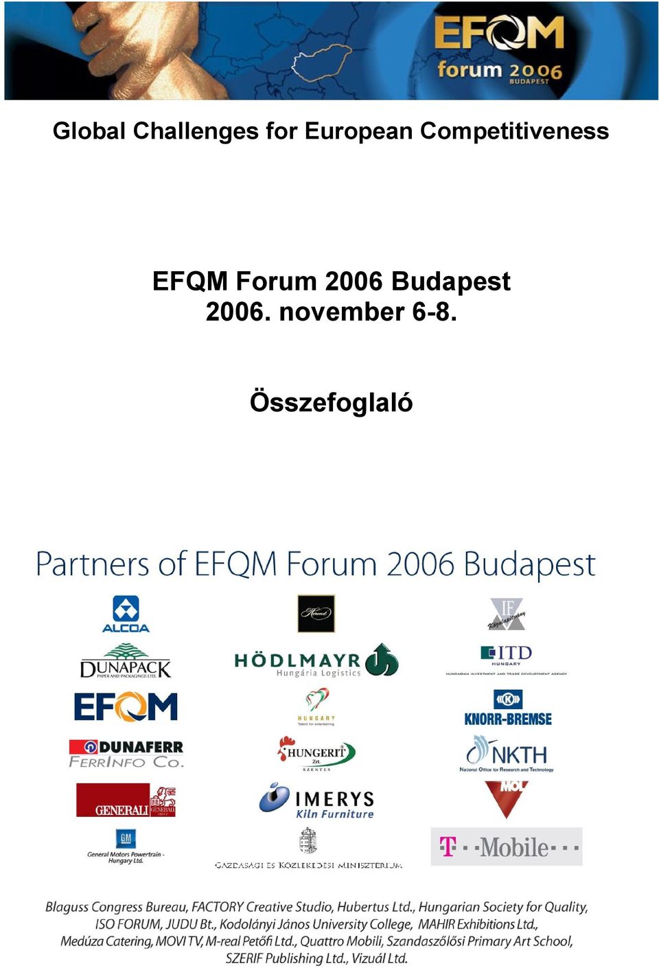 EFQM Forum 2006 Budapest