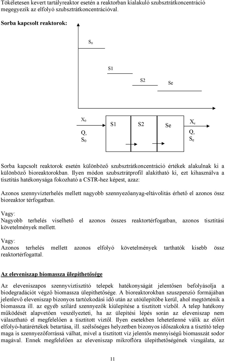 Ilyen módon szubsztrátprofil alakítható ki, ezt kihasználva a tisztítás hatékonysága fokozható a CTR-hez képest, azaz: Azonos szennyvízterhelés mellett nagyobb szennyezőanyag-eltávolítás érhető el