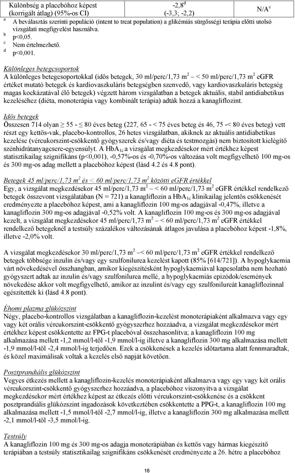 Különleges betegcsoportok A különleges betegcsoportokkal (idős betegek, 30 ml/perc/1,73 m 2 < 50 ml/perc/1,73 m 2 egfr értéket mutató betegek és kardiovaszkuláris betegségben szenvedő, vagy