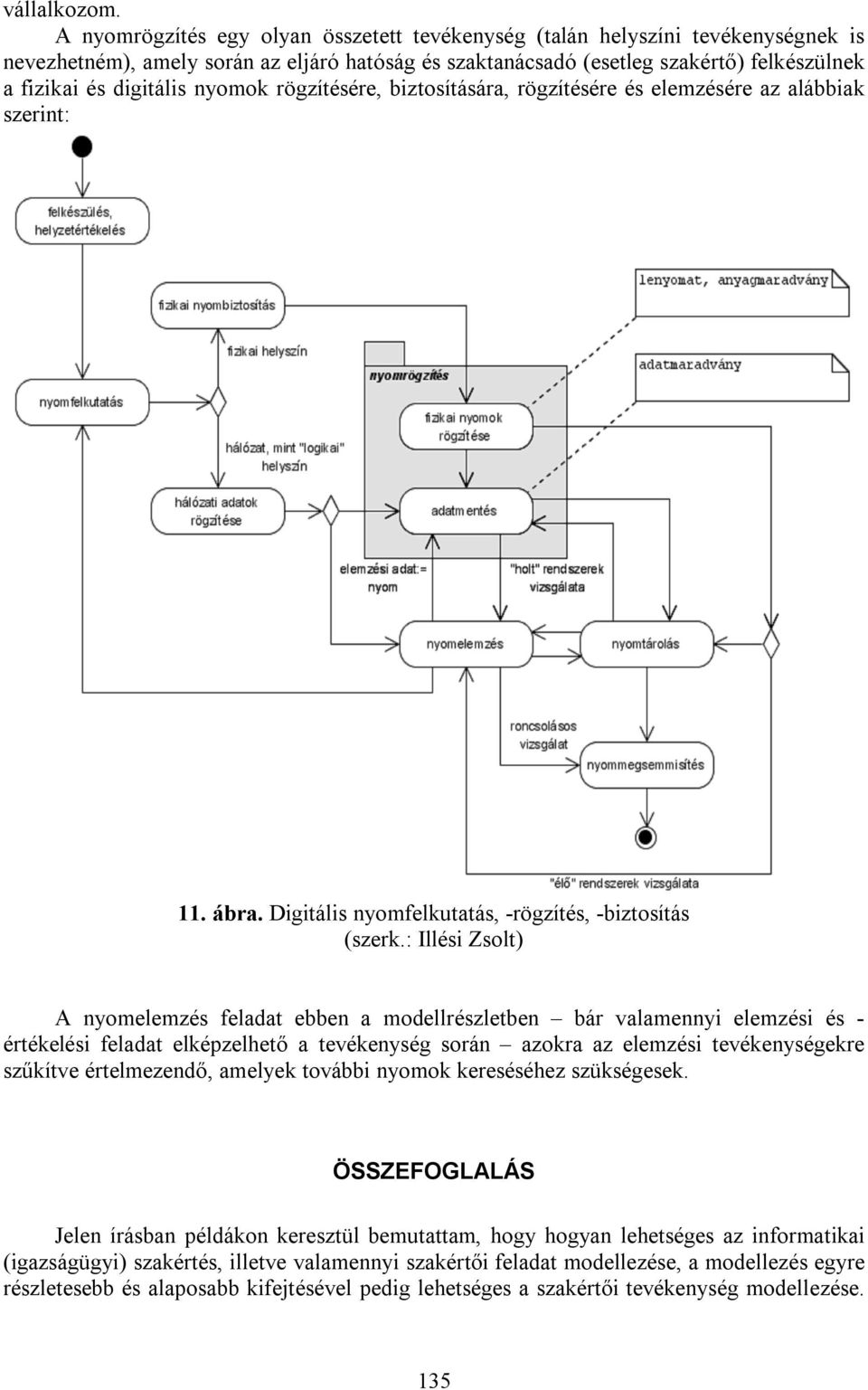 nyomok rögzítésére, biztosítására, rögzítésére és elemzésére az alábbiak szerint: 11. ábra. Digitális nyomfelkutatás, -rögzítés, -biztosítás (szerk.