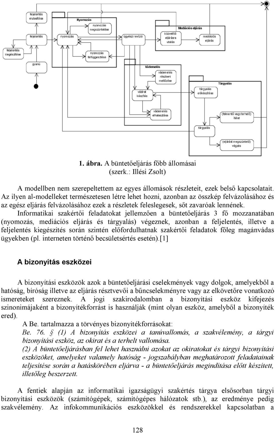 Informatikai szakértői feladatokat jellemzően a büntetőeljárás 3 fő mozzanatában (nyomozás, mediációs eljárás és tárgyalás) végeznek, azonban a feljelentés, illetve a feljelentés kiegészítés során