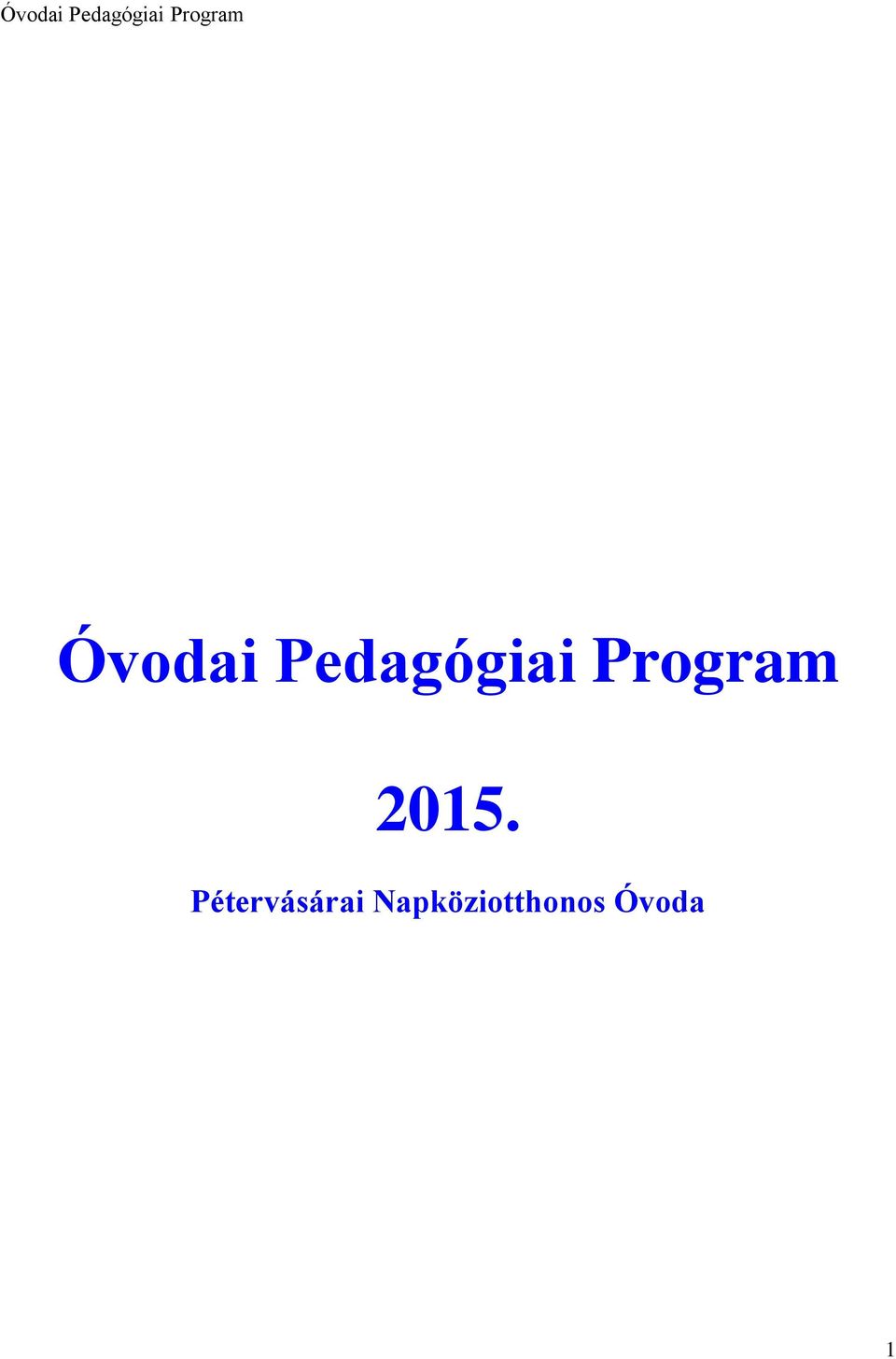 Program 2015.