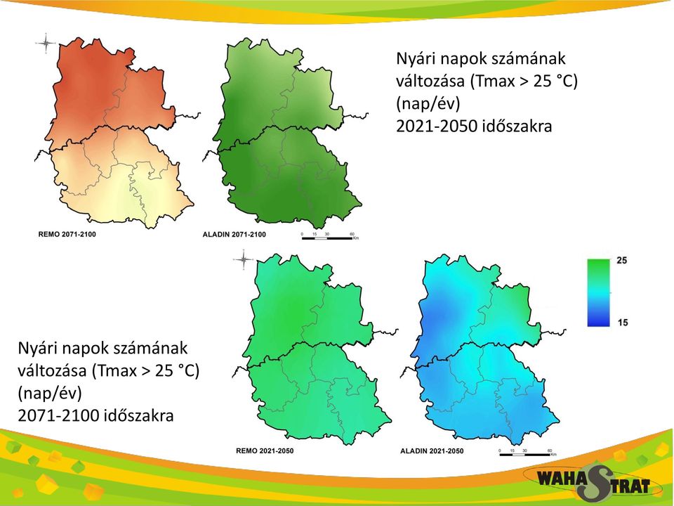 > 25 C) (nap/év) 2021-2050 időszakra