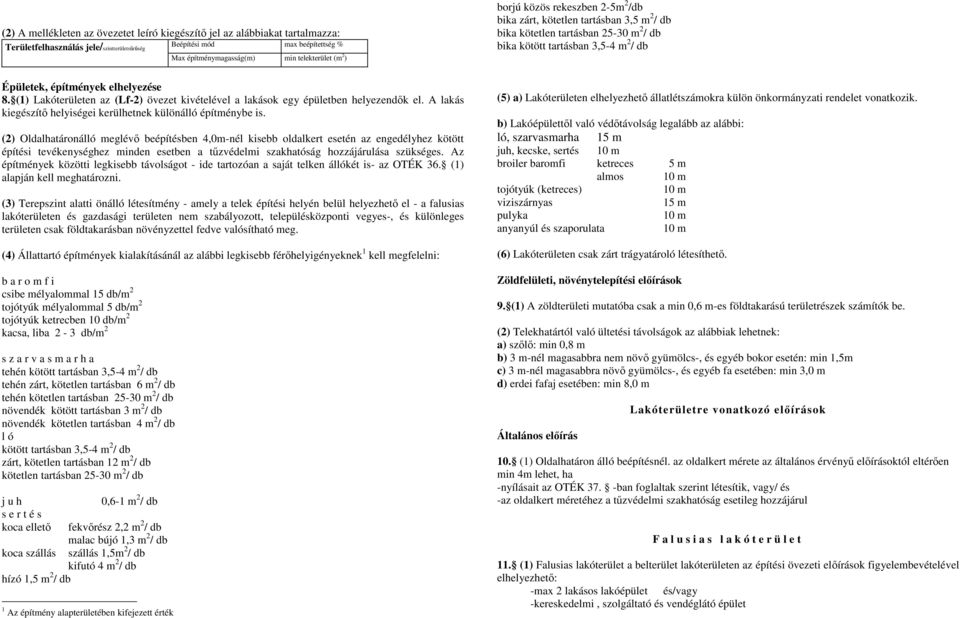 (2) Oldalhatáronálló meglévı beépítésben 4,0m-nél kisebb oldalkert esetén az engedélyhez kötött építési tevékenységhez minden esetben a tőzvédelmi szakhatóság hozzájárulása szükséges.