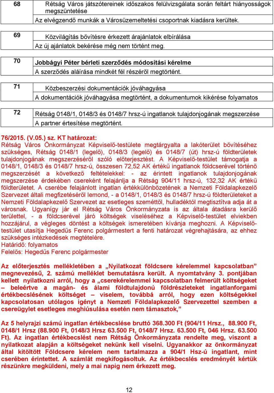 Jobbágyi Péter bérleti szerződés módosítási kérelme A szerződés aláírása mindkét fél részéről megtörtént.