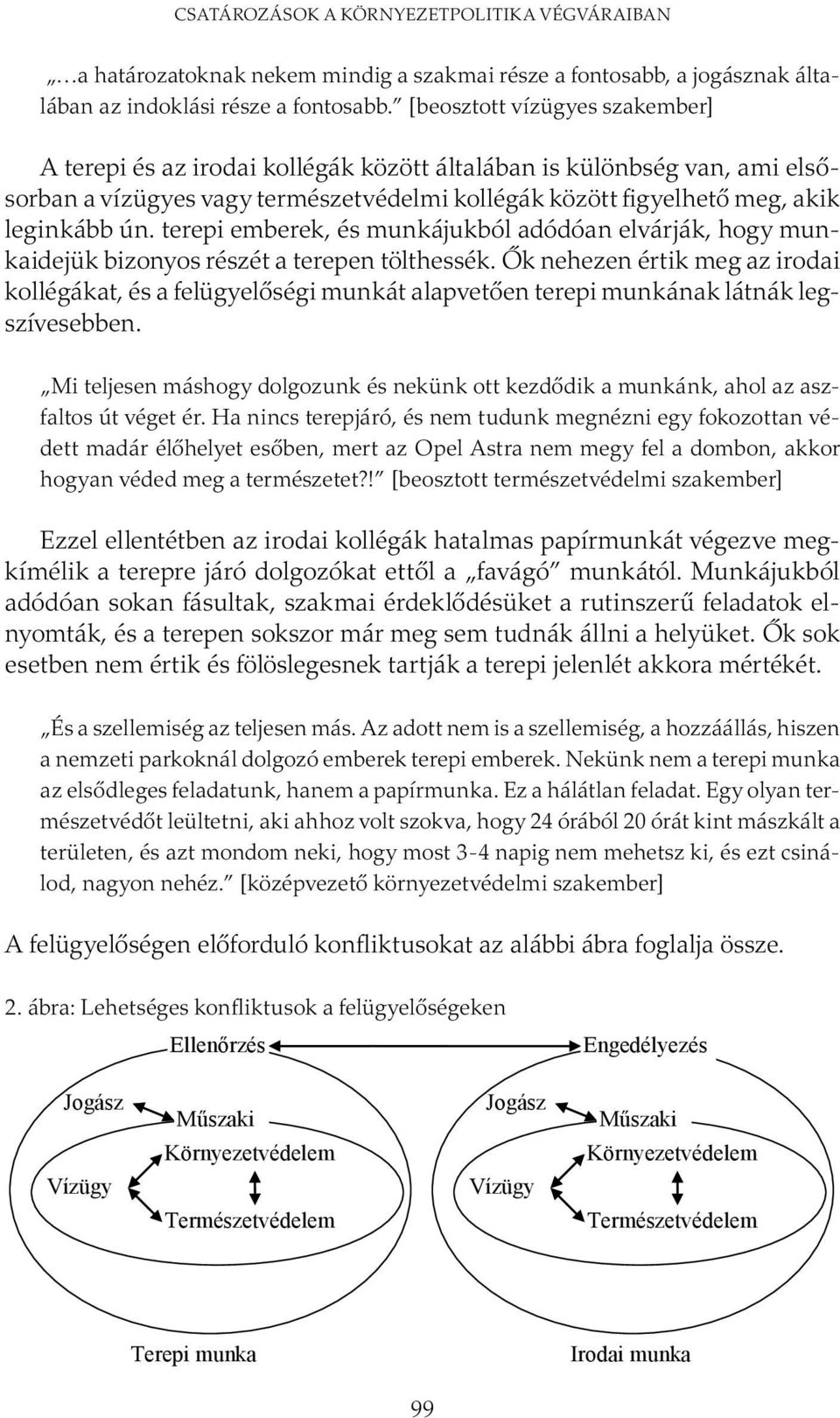 terepi emberek, és munkájukból adódóan elvárják, hogy munkaidejük bizonyos részét a terepen tölthessék.