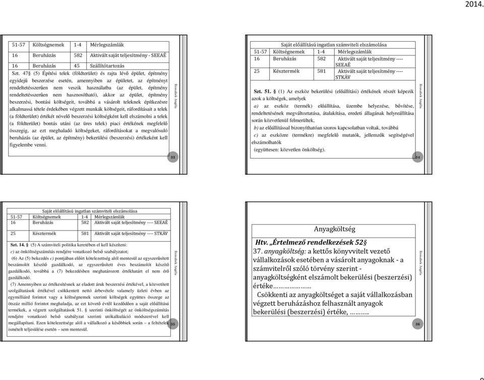 rendeltetésszerűen nem hasznosítható), akkor az épület, építmény beszerzési, bontási költségeit, továbbá a vásárolt teleknek építkezésre alkalmassá tétele érdekében végzett munkák költségeit,