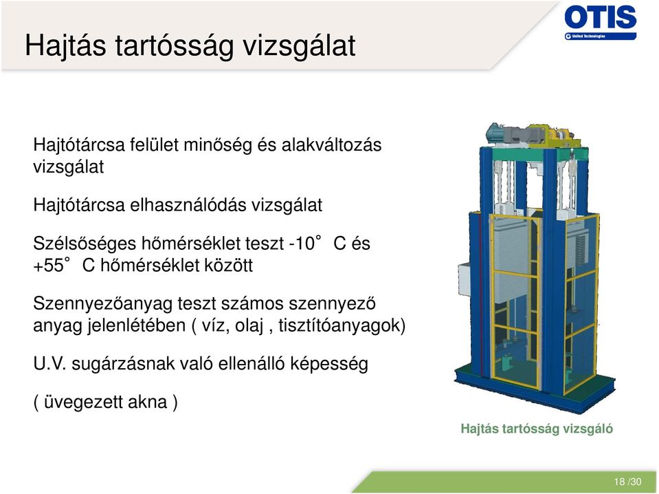 hőmérséklet között Szennyezőanyag teszt számos szennyező anyag jelenlétében ( víz, olaj,