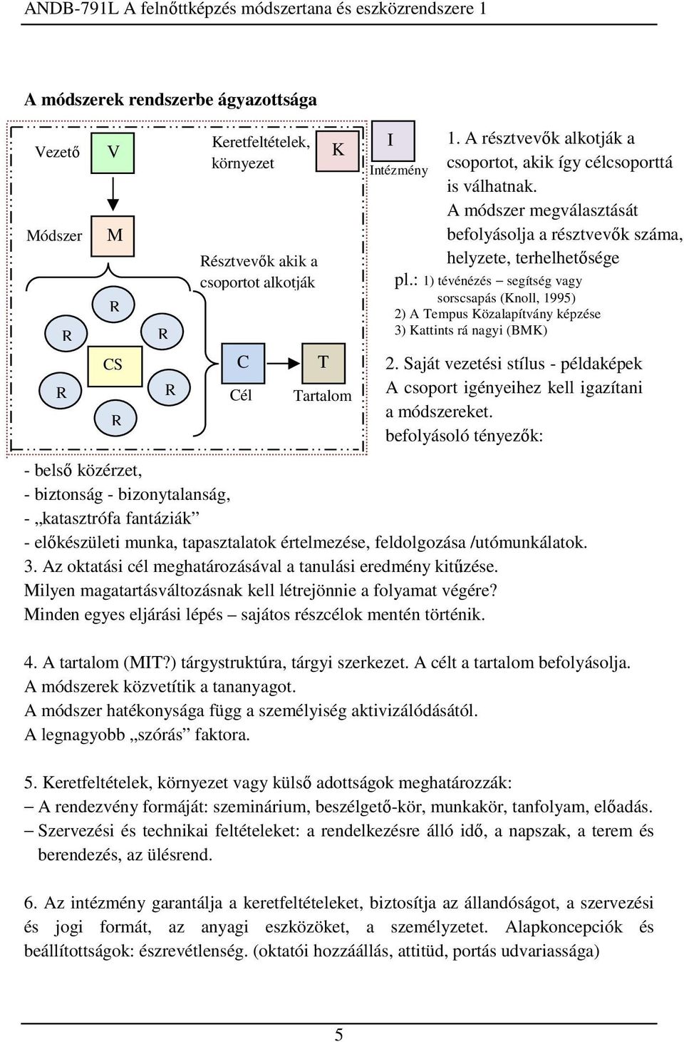 előkészületi munka, tapasztalatok értelmezése, feldolgozása /utómunkálatok. 3. Az oktatási cél meghatározásával a tanulási eredmény kitűzése.