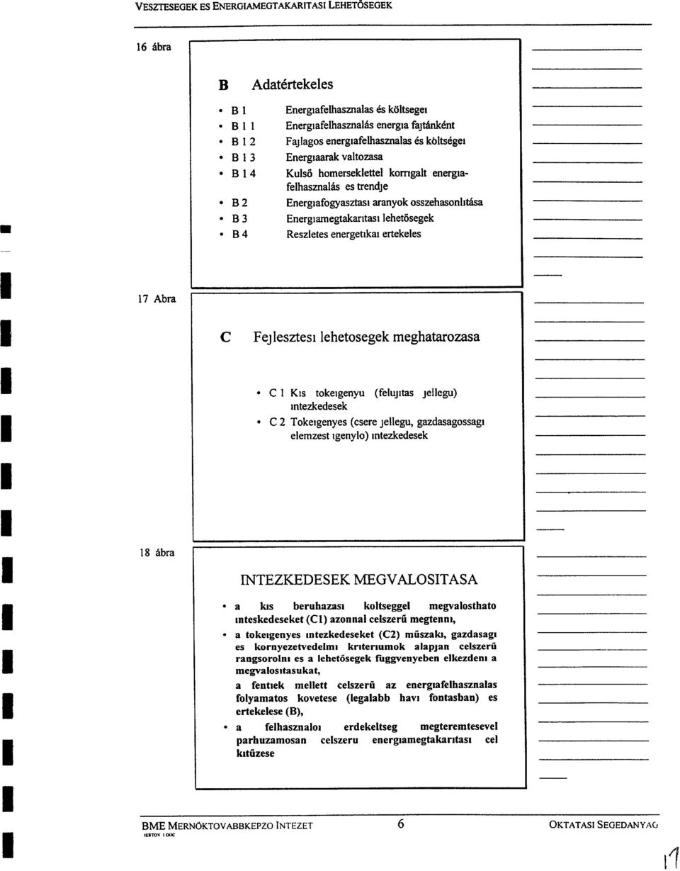 rneghatarozasa C 1 Kis tokelgenyu (felujitas jellegu) ~ntezkedesek C 2 Tokelgenyes (csere jellegu, gazdasagossagl elemzest igenylo) ~ntezkedesek NTEZKEDESEK MEGVALOSITASA a lus beruhazasl koltseggel