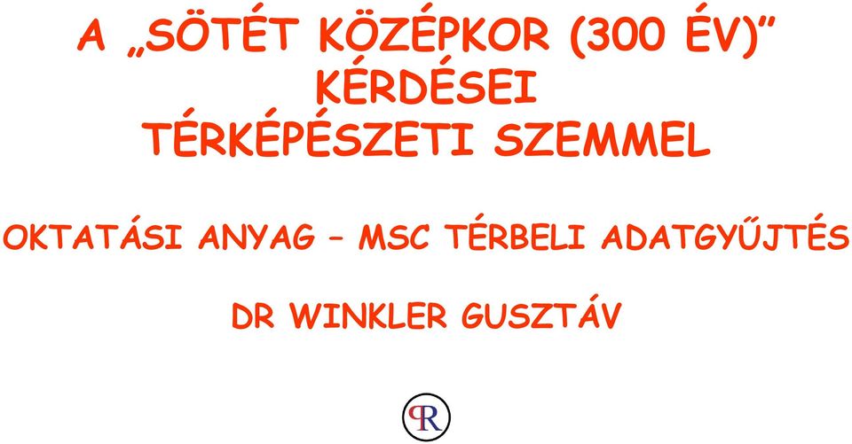 SZEMMEL OKTATÁSI ANYAG MSC