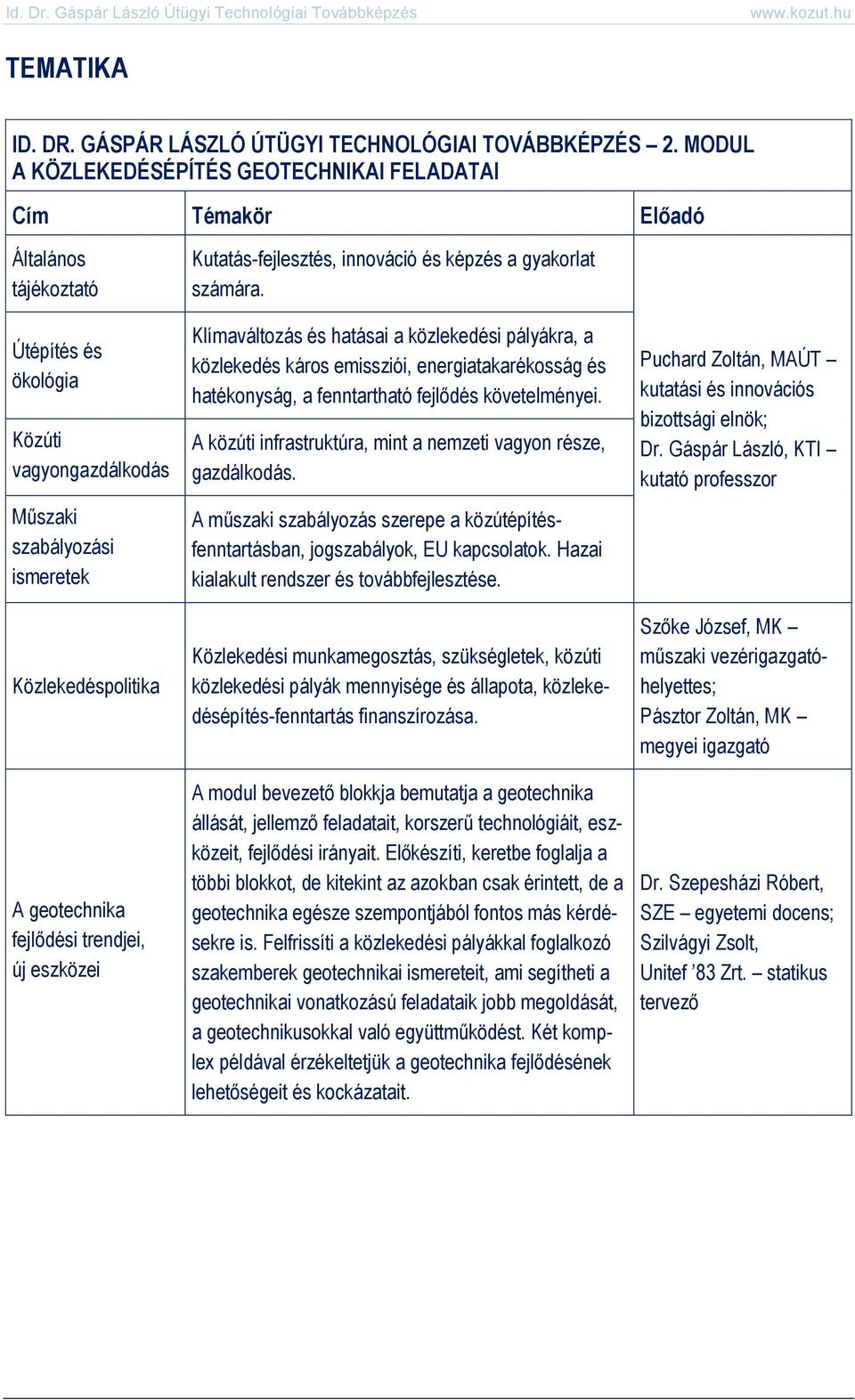 fejlődési trendjei, új eszközei Kutatás-fejlesztés, innováció és képzés a gyakorlat számára.