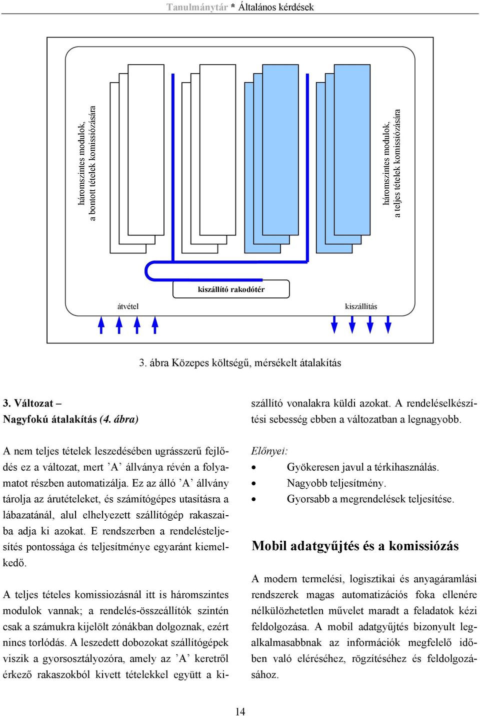 A nem teljes tételek leszedésében ugrásszerű fejlődés ez a változat, mert A állványa révén a folyamatot részben automatizálja.