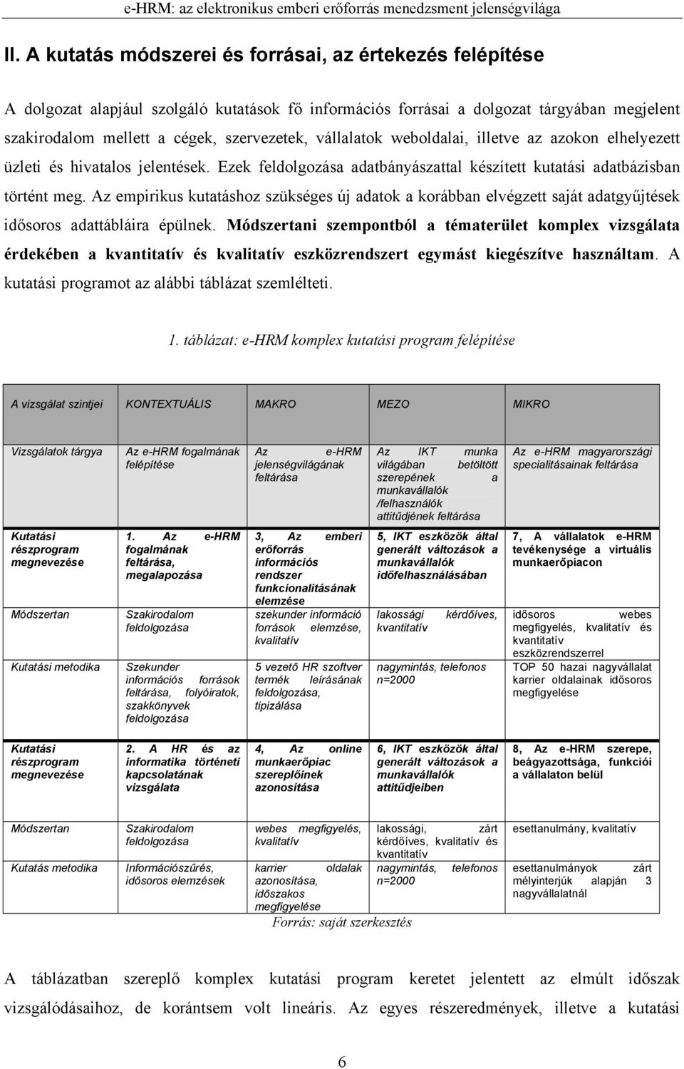 Az empirikus kutatáshoz szükséges új adatok a korábban elvégzett saját adatgyűjtések idősoros adattábláira épülnek.