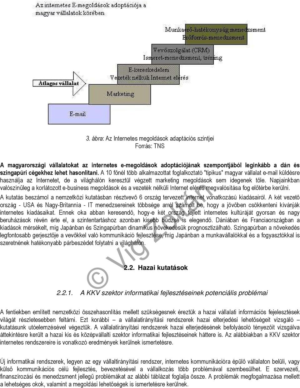 Napjainkban valószínőleg a korlátozott e-business megoldások és a vezeték nélküli Internet elérés megvalósítása fog elıtérbe kerülni.