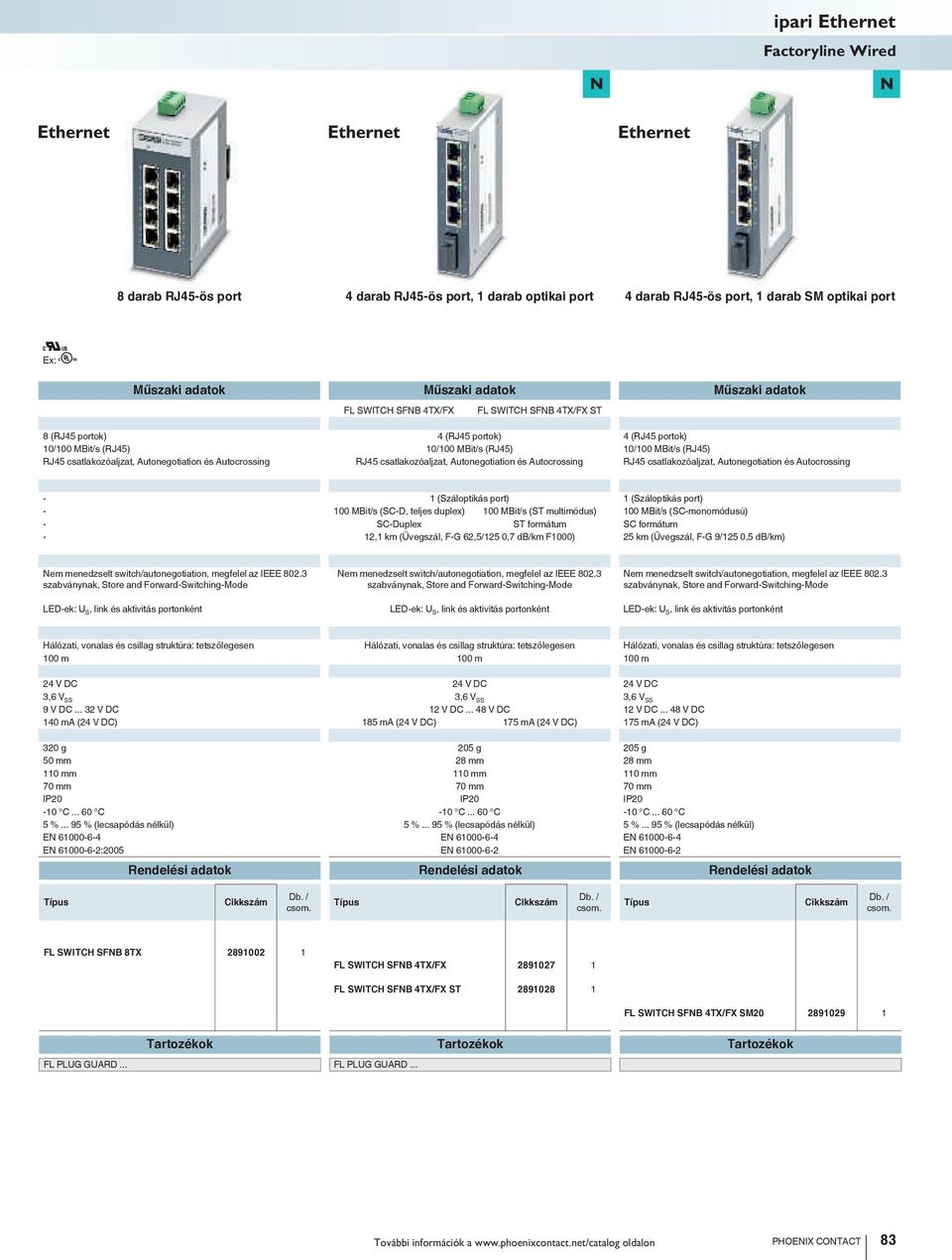 csatlakozóaljzat, Autonegotiation és Autocrossing - 1 (Száloptikás port) 1 (Száloptikás port) - 100 MBit/s (SC-D, teljes duplex) 100 MBit/s (ST multimódus) 100 MBit/s (SC-monomódusú) - SC-Duplex ST