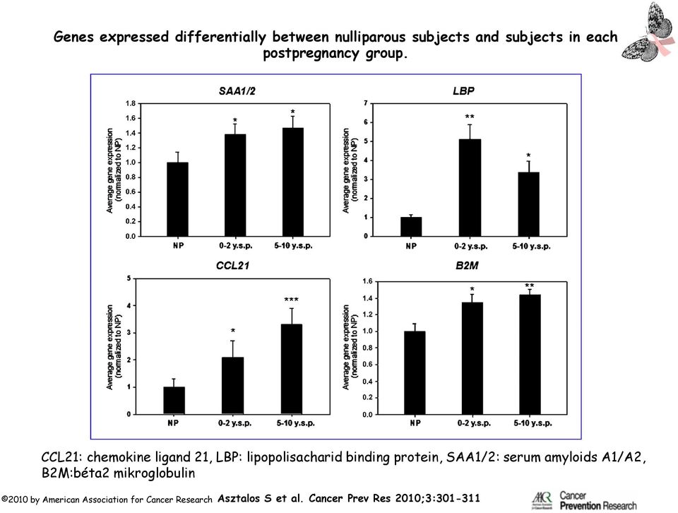 CCL21: chemokine ligand 21, LBP: lipopolisacharid binding protein, SAA1/2: