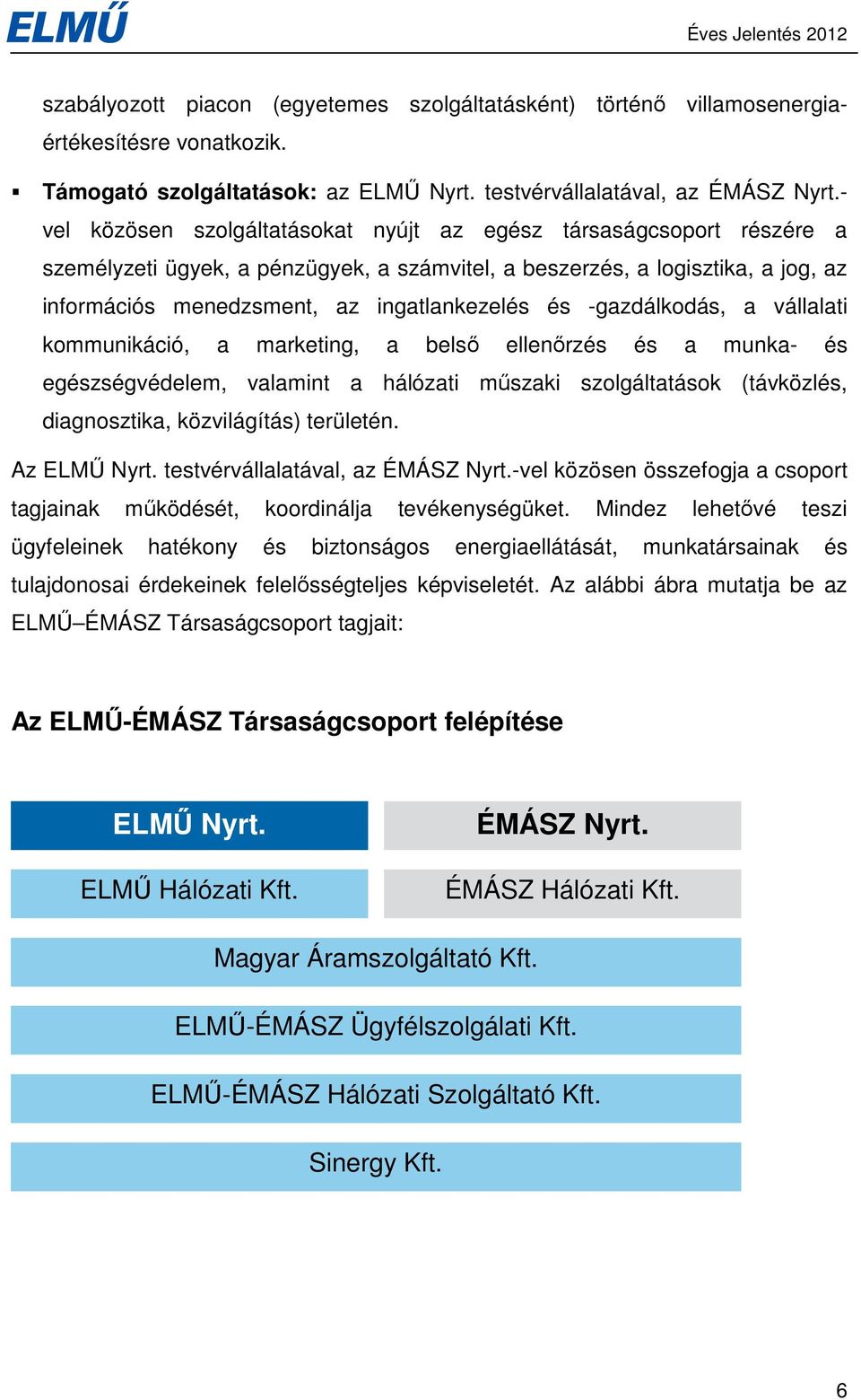 és -gazdálkodás, a vállalati kommunikáció, a marketing, a belsı ellenırzés és a munka- és egészségvédelem, valamint a hálózati mőszaki szolgáltatások (távközlés, diagnosztika, közvilágítás) területén.