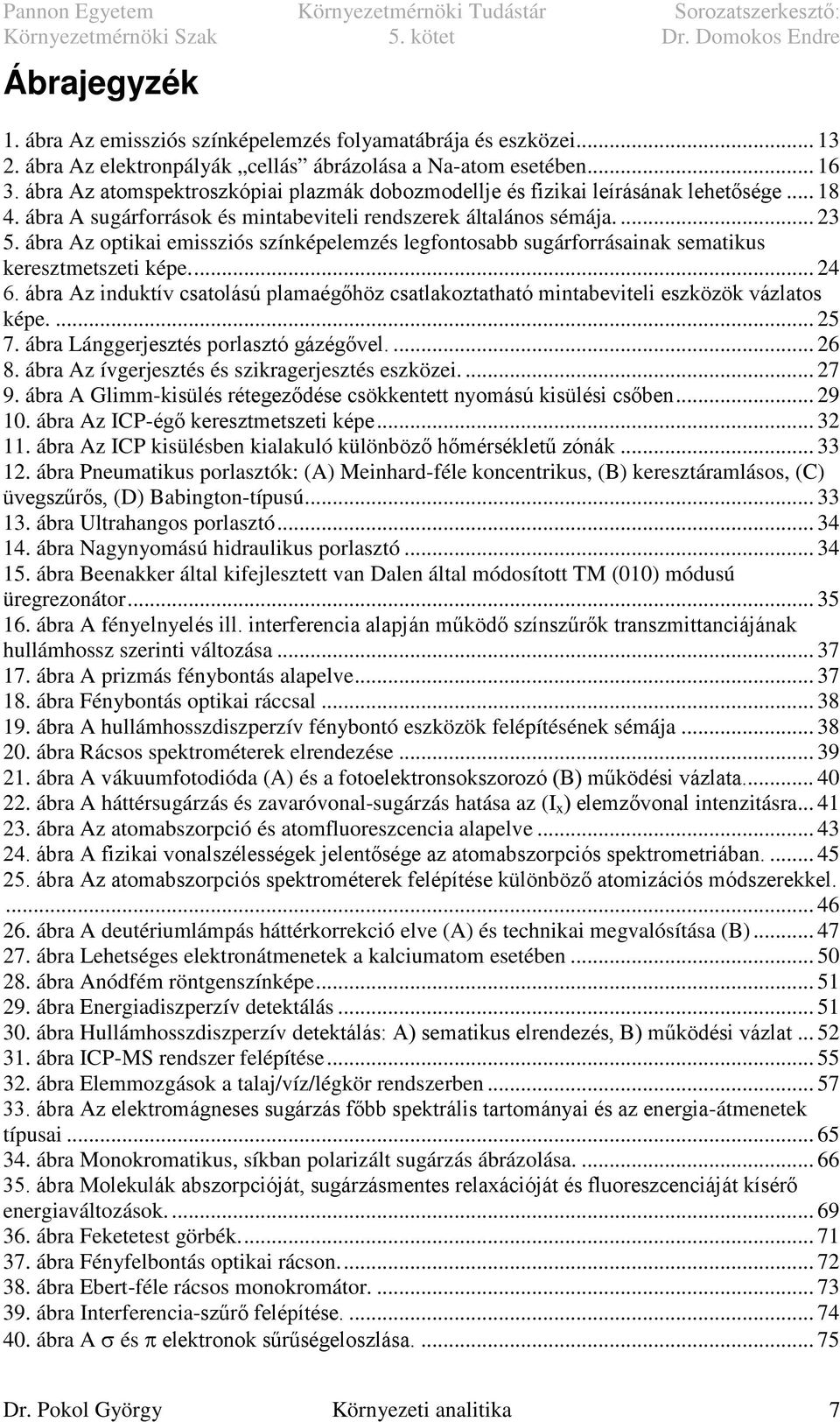 ábra Az optikai emissziós színképelemzés legfontosabb sugárforrásainak sematikus keresztmetszeti képe.... 24 6.