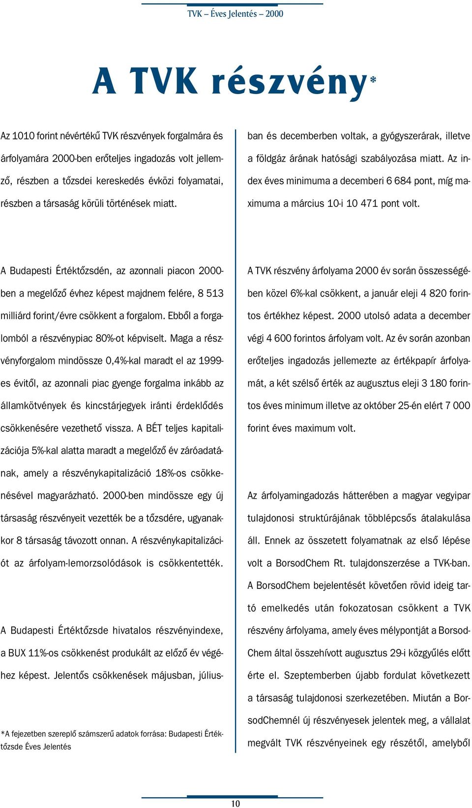 Az index éves minimuma a decemberi 6 684 pont, míg maximuma a március 10-i 10 471 pont volt.