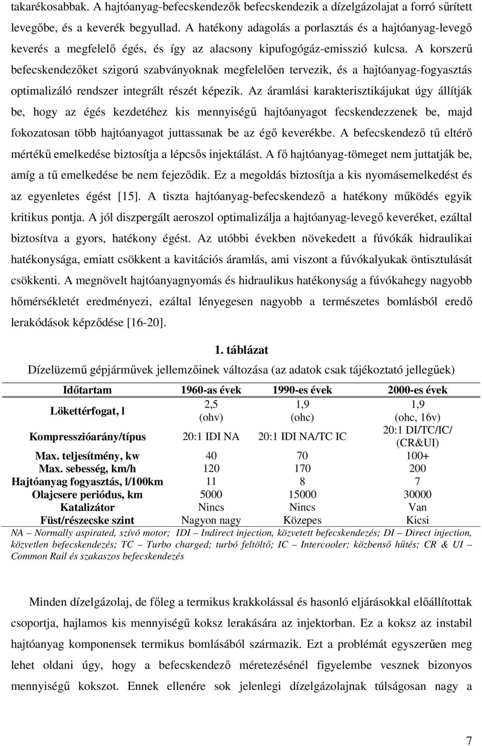 A korszerű befecskendezőket szigorú szabványoknak megfelelően tervezik, és a hajtóanyag-fogyasztás optimalizáló rendszer integrált részét képezik.