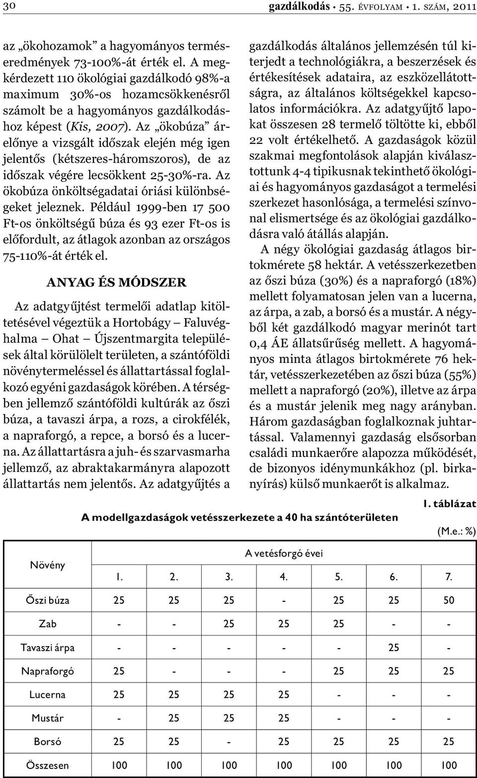 Az ökobúza árelőnye a vizsgált időszak elején még igen jelentős (kétszeres-háromszoros), de az időszak végére lecsökkent 25-30%-ra. Az ökobúza önköltségadatai óriási különbségeket jeleznek.