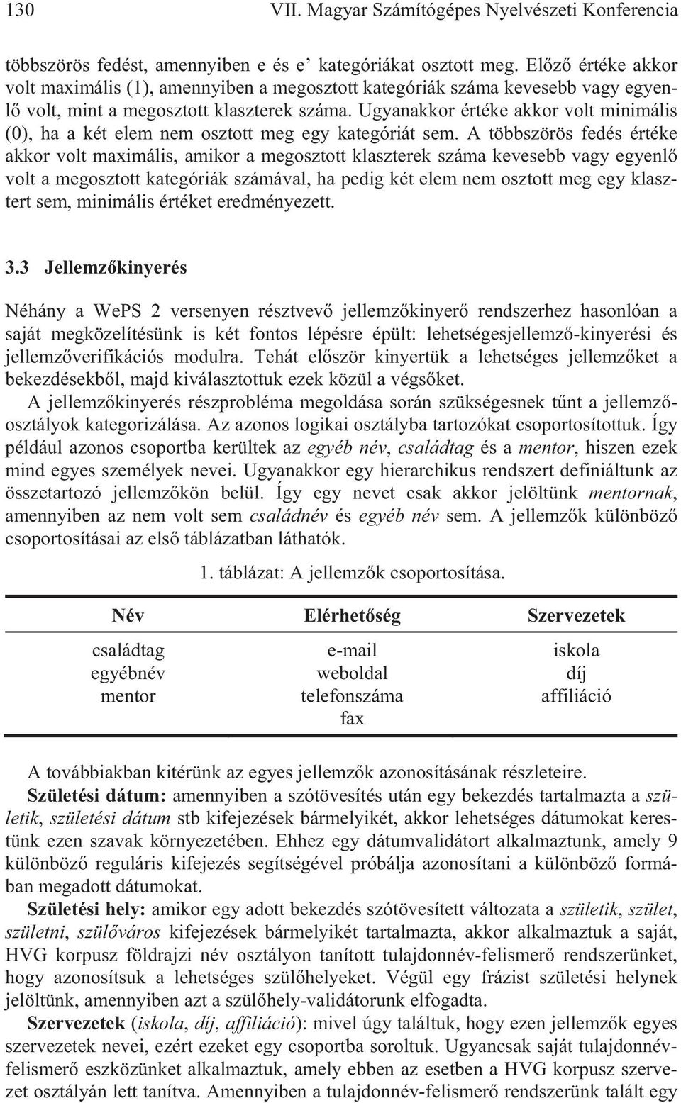 Ugyanakkor értéke akkor volt minimális (0), ha a két elem nem osztott meg egy kategóriát sem.