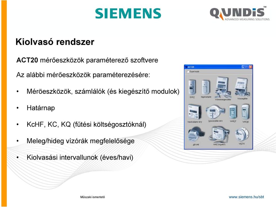 kiegészítő modulok) Határnap KcHF, KC, KQ (fűtési