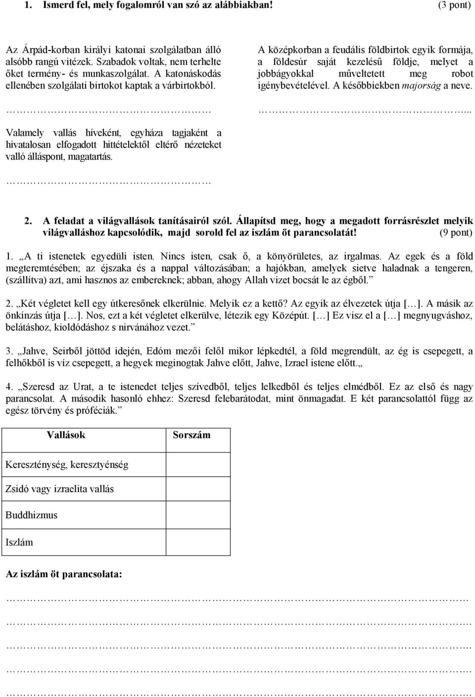 A középkorban a feudális földbirtok egyik formája, a földesúr saját kezelésű földje, melyet a jobbágyokkal műveltetett meg robot igénybevételével. A későbbiekben majorság a neve.