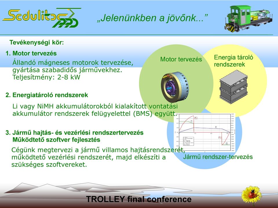 Energiatároló rendszerek Li vagy NiMH akkumulátorokból kialakított vontatási akkumulátor rendszerek felügyelettel (BMS) együtt. 3.