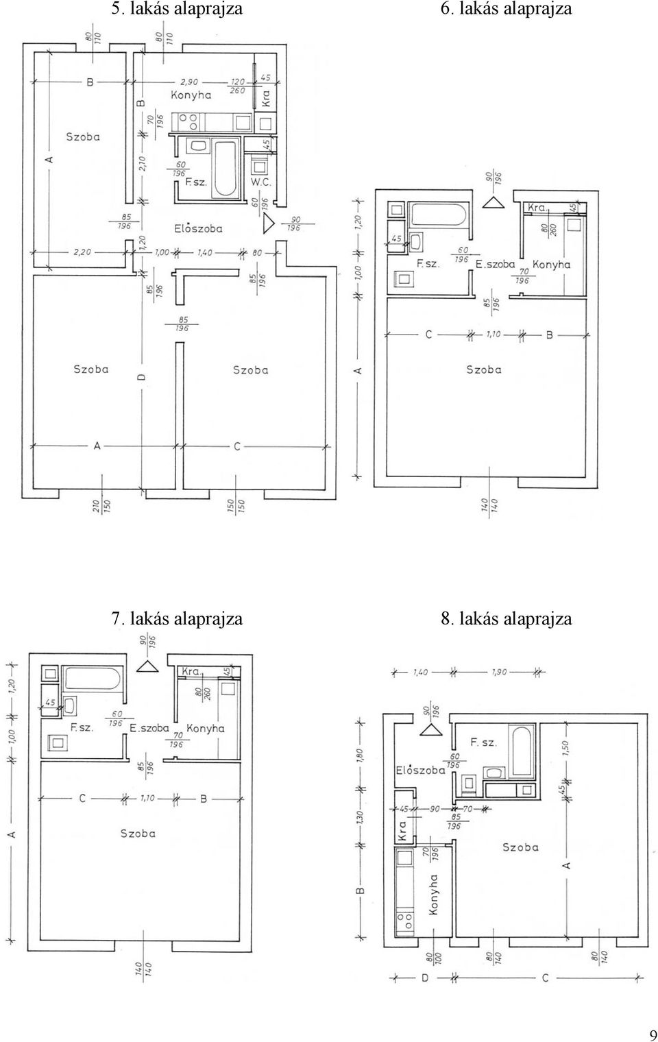 7. lakás alaprajza