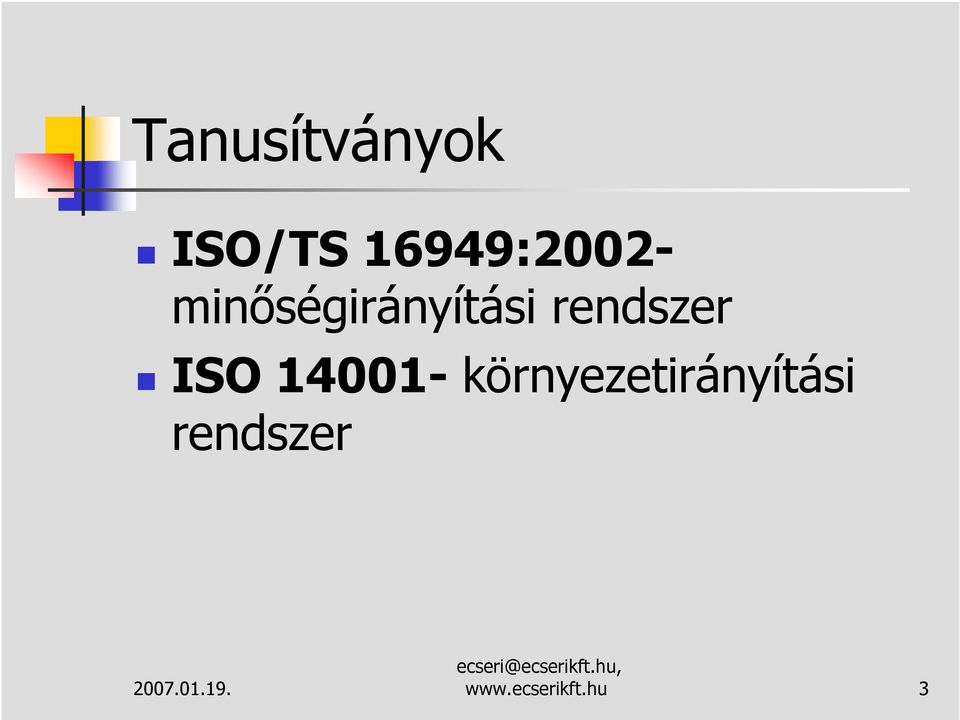 rendszer ISO 14001-