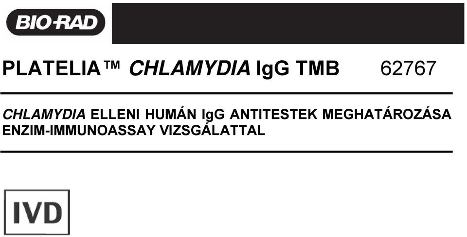 IgG ANTITESTEK MEGHATÁROZÁSA