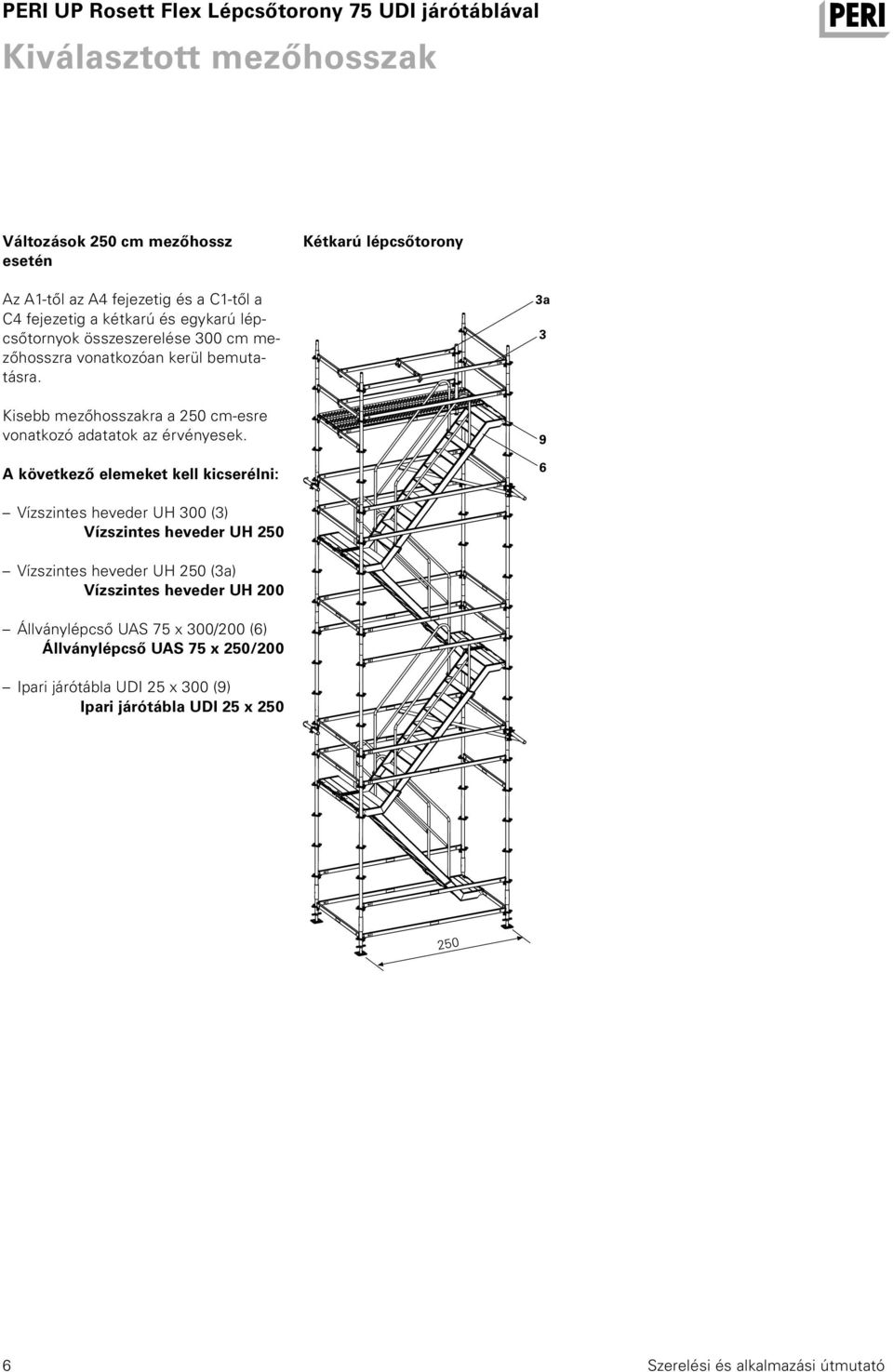 Kisebb mezőhosszakra a 250 cm-esre vonatkozó adatatok az érvényesek.