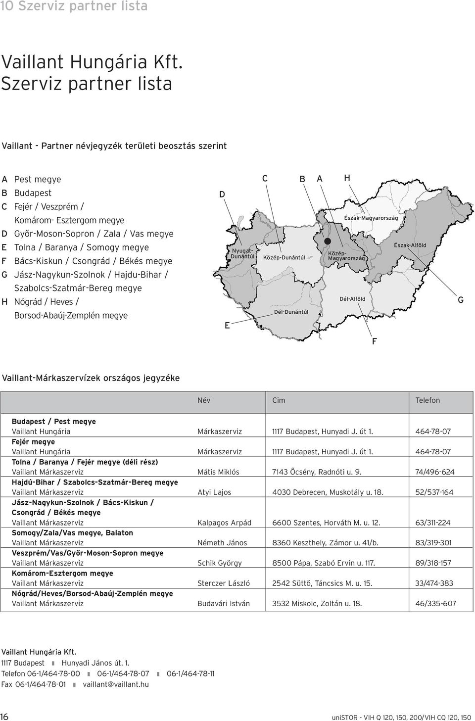 Zala / Vas megye E F Tolna / Baranya / Somogy megye Bács-Kiskun / Csongrád / Békés megye Nyugat- Dunántúl Közép-Dunántúl Közép- Magyarország Észak-Alföld G Jász-Nagykun-Szolnok / Hajdu-Bihar /