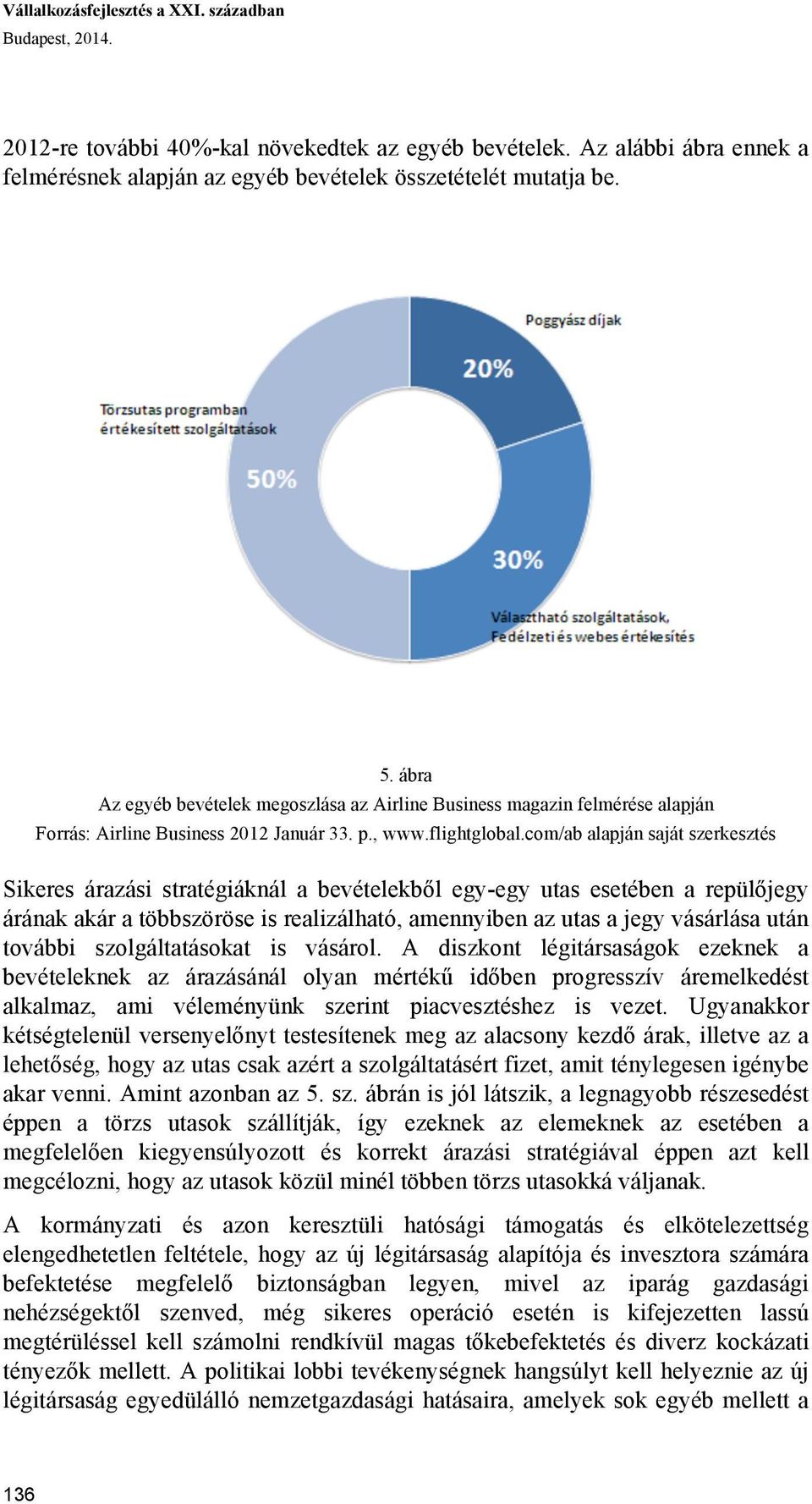 com/ab alapján saját szerkesztés Sikeres árazási stratégiáknál a bevételekből egy-egy utas esetében a repülőjegy árának akár a többszöröse is realizálható, amennyiben az utas a jegy vásárlása után