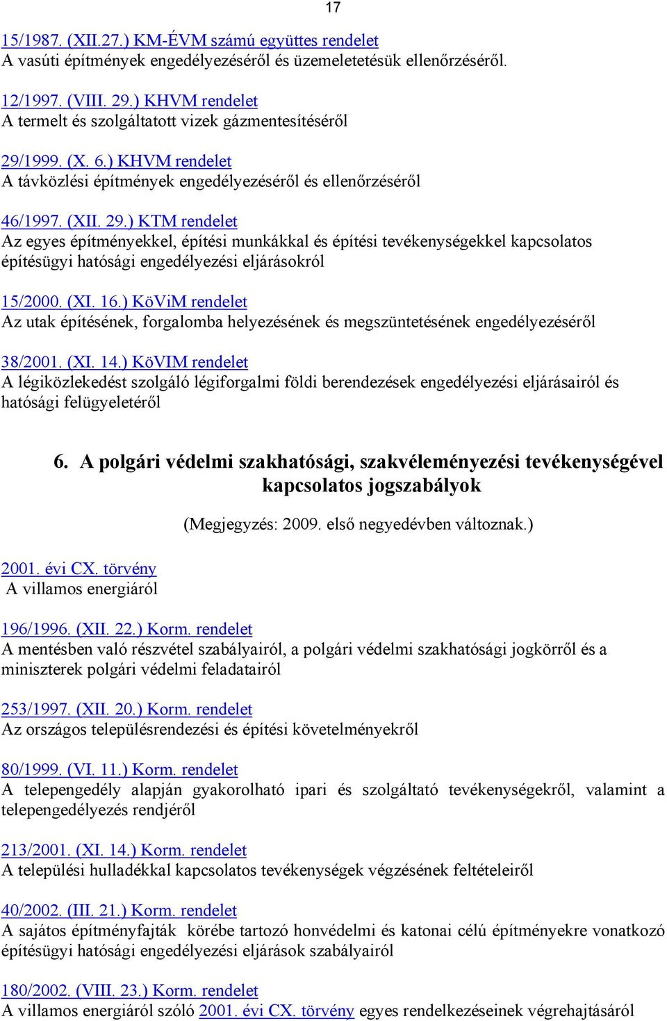 1999. (X. 6.) KHVM rendelet A távközlési építmények engedélyezéséről és ellenőrzéséről 46/1997. (XII. 29.