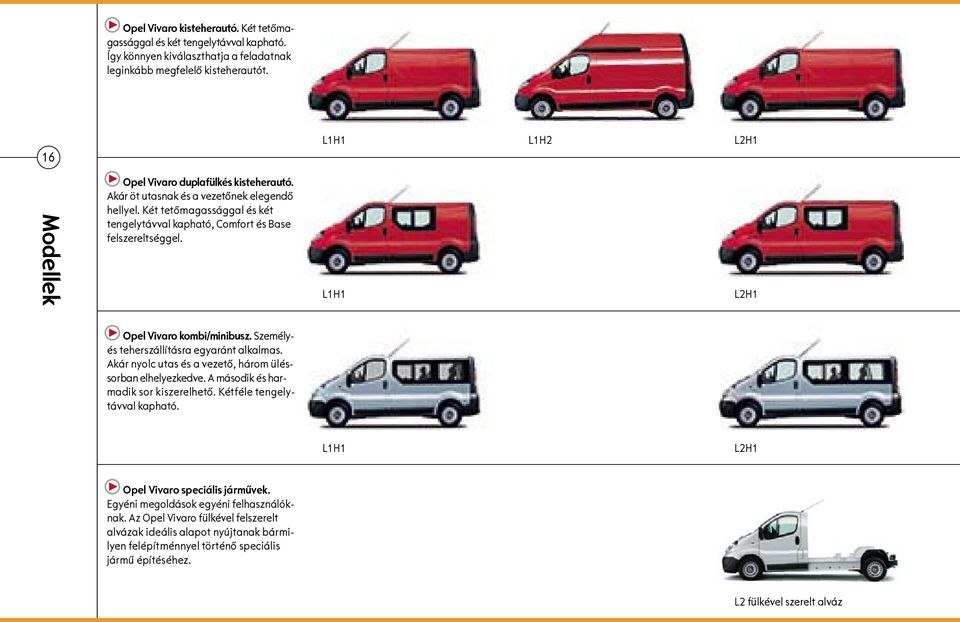 L1H1 L2H1 Opel Vivaro kombi/minibusz. Személyés teherszállításra egyaránt alkalmas. Akár nyolc utas és a vezető, három üléssorban elhelyezkedve. A második és harmadik sor kiszerelhető.