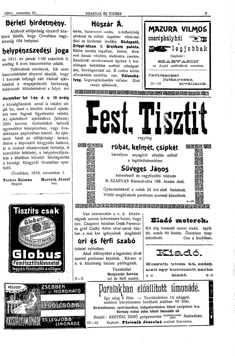 lakás, bútorozott szoba, üzlethelység jőváros és vdék ngatlan vétel-eladás és hrdetés rodája, Búdap^St, ZrQy-útcza 6r*&hatt) palota.