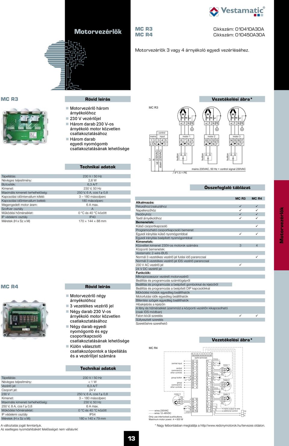 6,3 /T Kimenet: 230 V, 50 Hz Maximális kimeneti terhelhetőség: 250 V, 6, cos f 0,8 Kapcsolási időintervallum kifelé: 3 180 másodperc Kapcsolási időintervallum befelé: 180 másodperc Megengedett motor