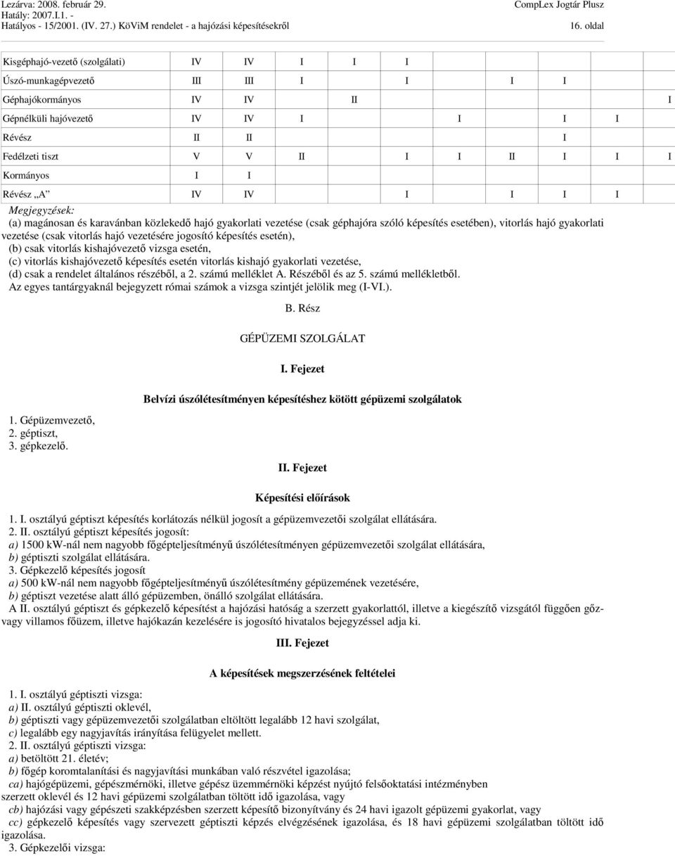 (csak vitorlás hajó vezetésére jogosító képesítés esetén), (b) csak vitorlás kishajóvezető vizsga esetén, (c) vitorlás kishajóvezető képesítés esetén vitorlás kishajó gyakorlati vezetése, (d) csak a