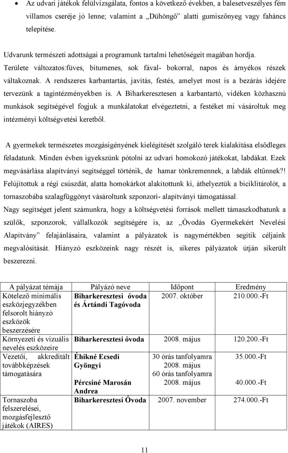 A rendszeres karbantartás, javítás, festés, amelyet most is a bezárás idejére tervezünk a tagintézményekben is.