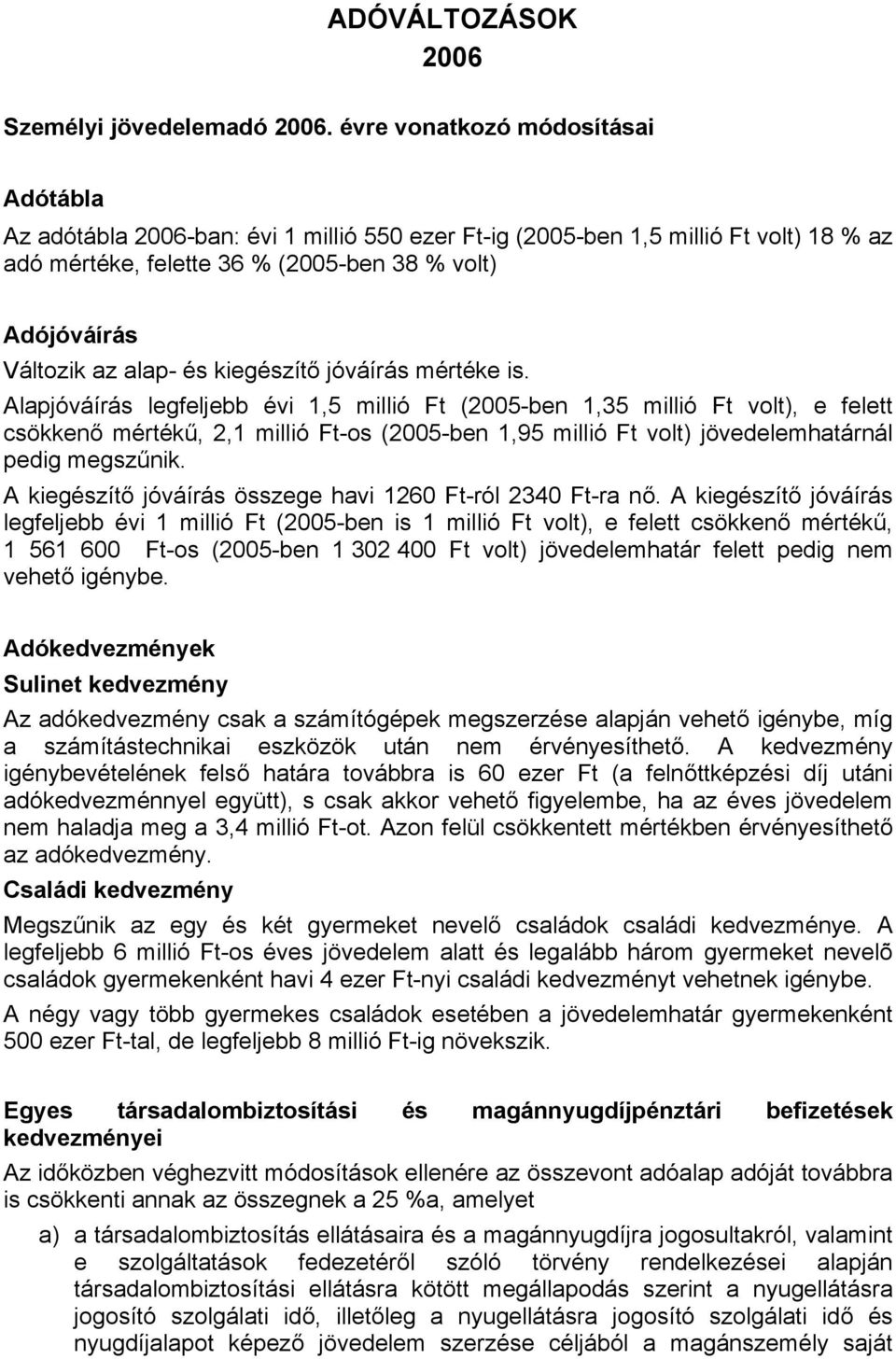 alap- és kiegészítő jóváírás mértéke is.