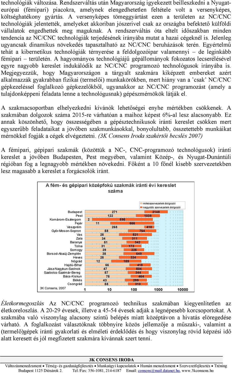 A rendszerváltás óta eltelt időszakban minden tendencia az NC/CNC technológiák terjedésének irányába mutat a hazai cégeknél is.