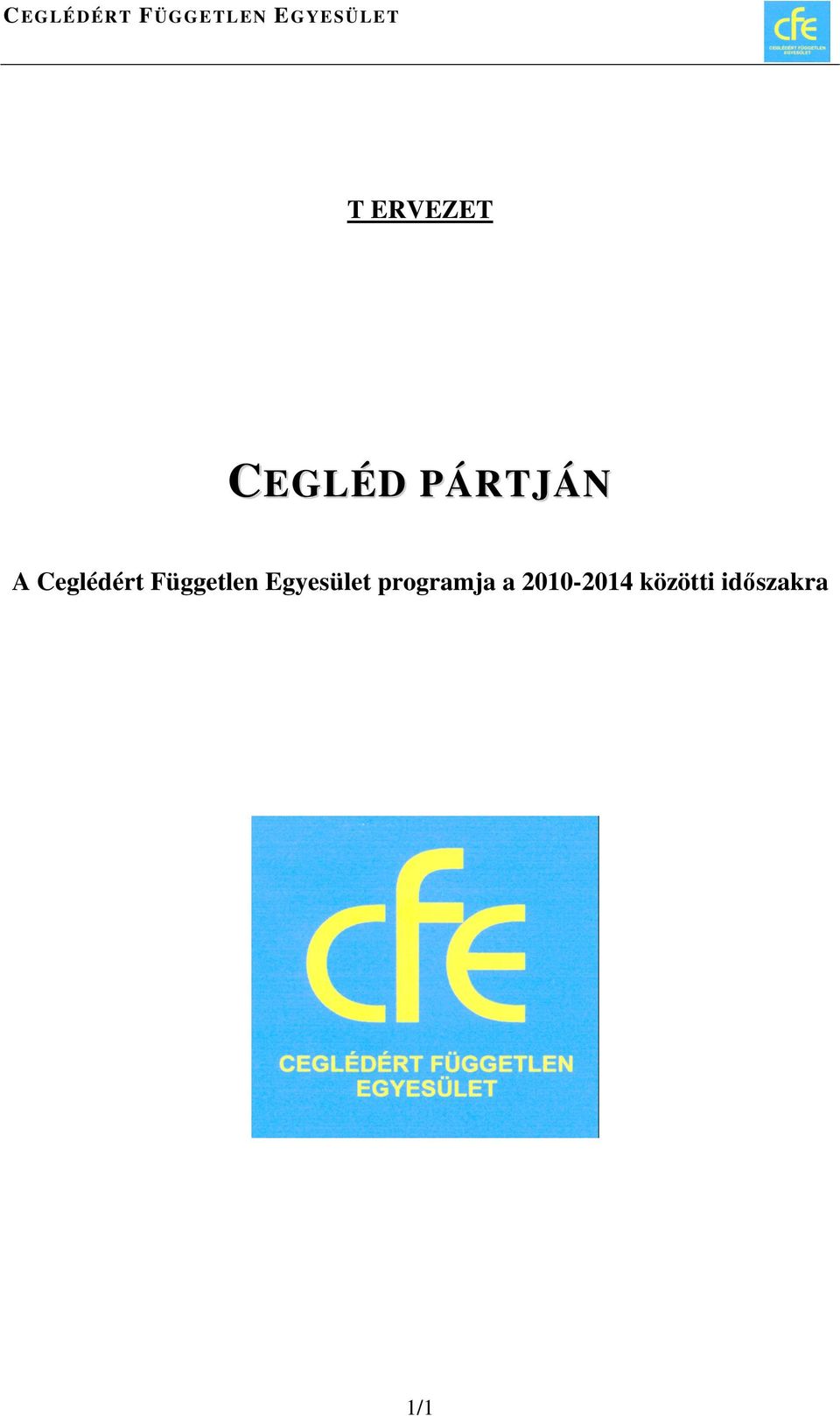 Egyesület programja a