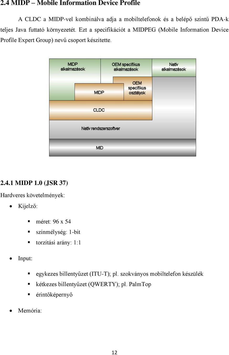 2.4.1 MIDP 1.