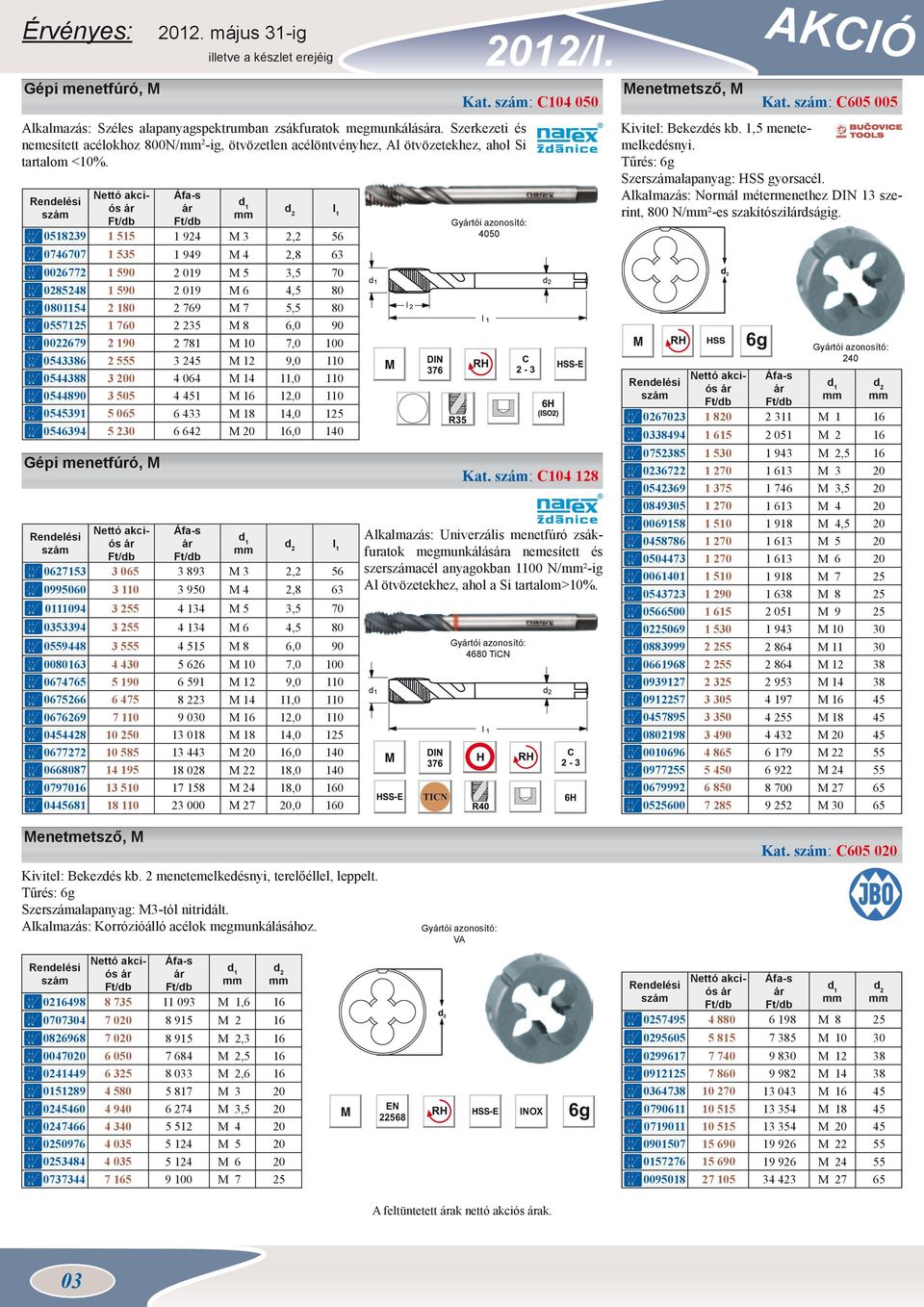 akciós 1 d d 2 l 1 0518239 1 515 1 924 M 3 2,2 56 0746707 1 535 1 949 M 4 2,8 63 0026772 1 590 2 019 M 5 3,5 70 0285248 1 590 2 019 M 6 4,5 80 0801154 2 180 2 769 M 7 5,5 80 0557125 1 760 2 235 M 8