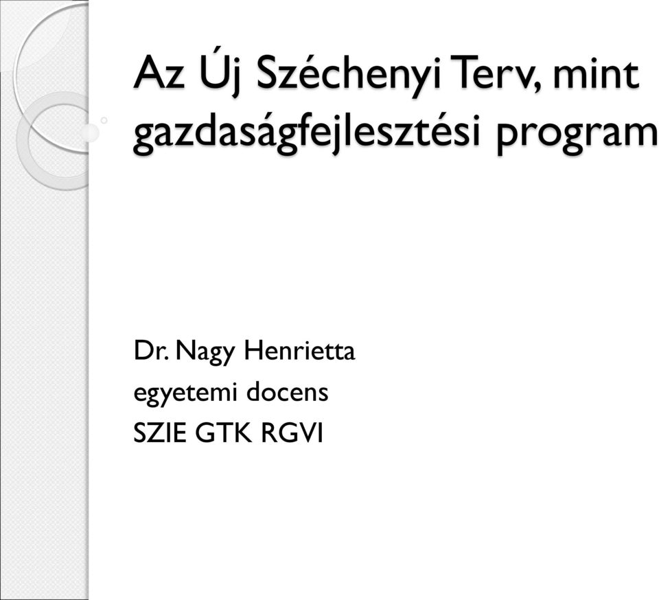 program Dr.