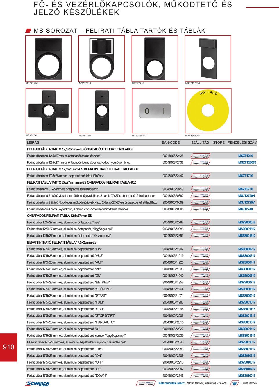 TARTÓ 17,5x28 mm-es BEPATTINTHATÓ FELIRATI TÁBLÁHOZ Felirati tábla tartó 17,5x28 mm-es bepattintható felirati táblához 9004840672442 MSZT1710 FELIRATI TÁBLA TARTÓ 27x27mm mm-es ÖNTAPADÓS FELIRATI