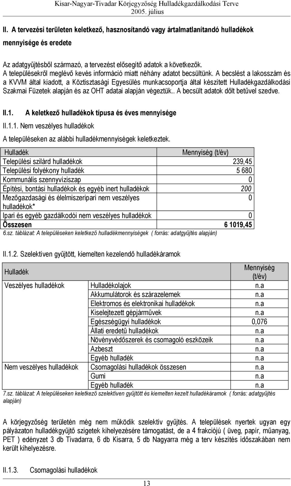 A településekről meglévő kevés információ miatt néhány adatot becsültünk.